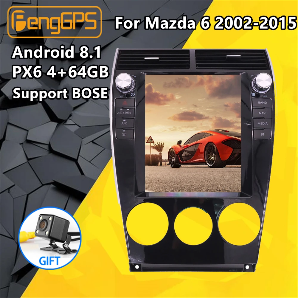 Авторадио для Mazda 6 2004 Android радио 2008 2009 Автомобильный мультимедийный плеер экран