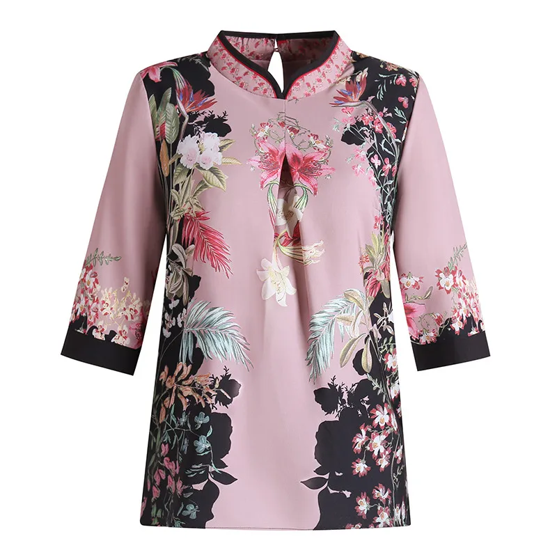 Женское традиционное платье Ципао Восточная китайская одежда Топ для женщин 2022 |