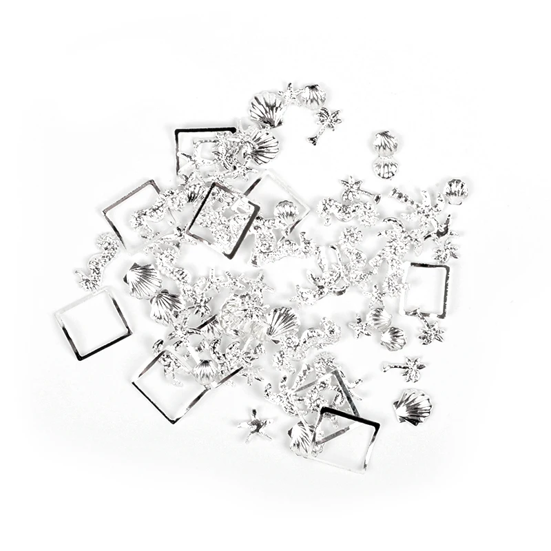 Наклейки на ногти золотого и серебряного цвета украшения для ногтей из страз