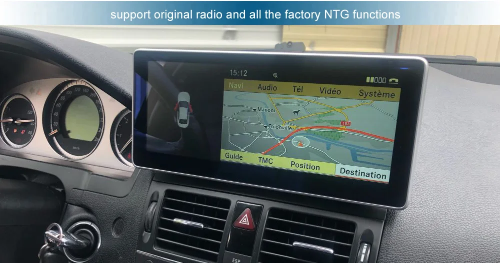 1920*720 разрешение Android экран с gps-навигация, радио, стерео Bluetooth для Mercedes Benz C W204 2008-2010 Comand экран