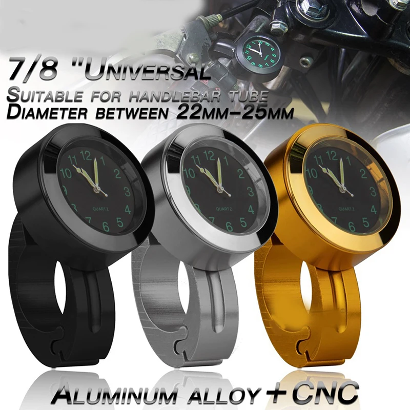 

Motorcycle Handlebar Watch Refit Waterproof Shockproof Buckle Mount For Scooter Motor Bike