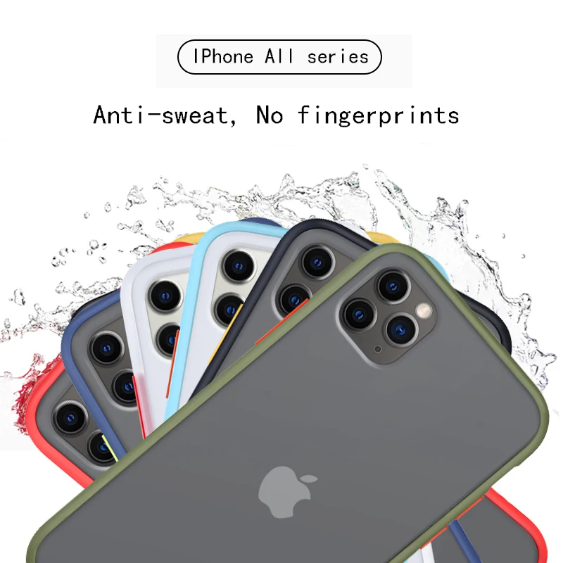 Прозрачный чехол для телефона Apple iPhone 11 12 Pro Max mini XR X XS MAX SE 2020 7 8 6 6S Plus силиконовый
