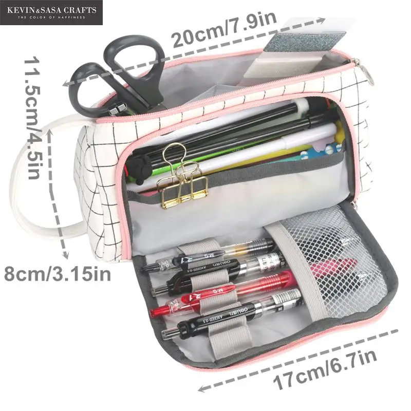 

20 Colors Large Capacity Pencil Case Kawaii Pencilcase School Pen Case Supplies Pencil Bag School Box Pencils Pouch Stationery