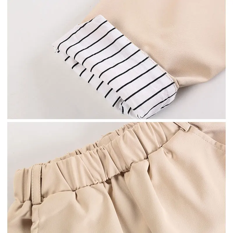 Костюм-Двойка для девочек блейзер и брюки винтажный подростков От 3 до 12 лет | Мать