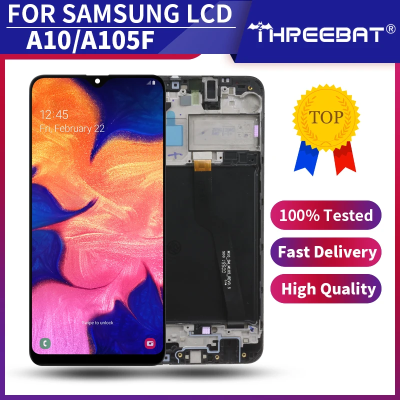 10 шт./лот дисплей для Samsung galaxy A10 ЖК дигитайзер A105/DS A105FD A105M сенсорный экран A105F
