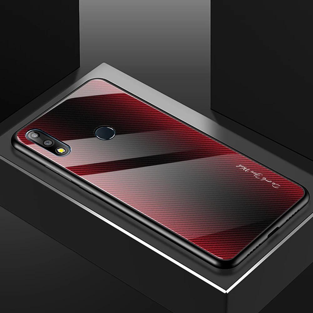 Модный градиентный чехол из закаленного стекла для телефона для ASUS Zenfone max pro m1 zb601kl zb602kl m2 zb631kl zb633kl защитный чехол-накладка