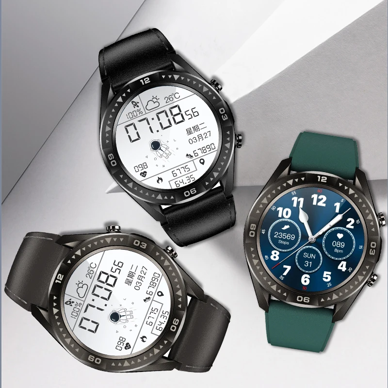 

LIGE Men Smart Watch Customs Dial IP67 Waterproof Heart Rate Monitor Sports Fitness Tracker 1.28 Inch Bluetooth 5.0 Smartwatch