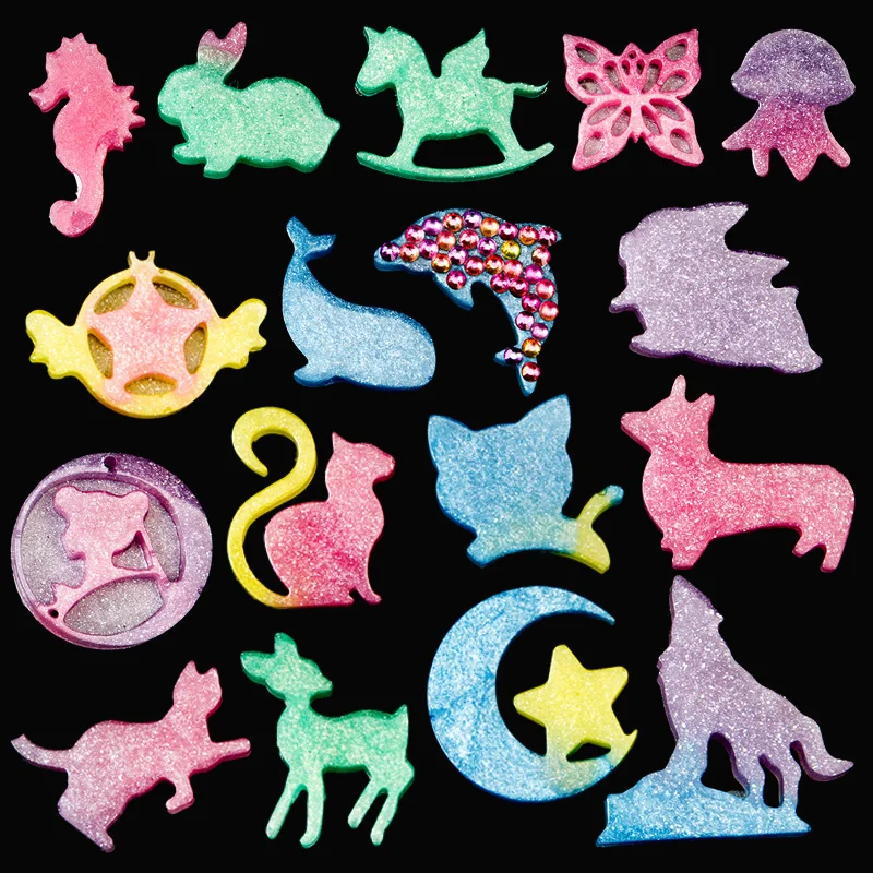 Прозрачная силиконовая форма сделай сам кулон в виде животного ожерелье