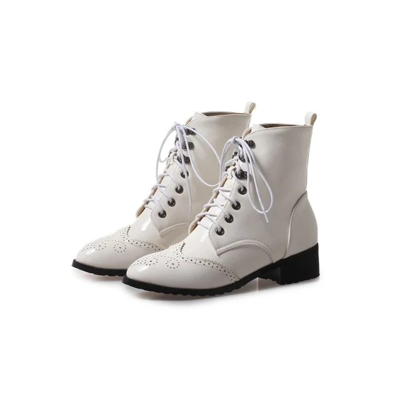 

Ботинки больших размеров 9, 10, 11, 12 женская обувь ботильоны для женщин, женские ботинки женские зимние ботинки с вырезами и перекрестной шнур...