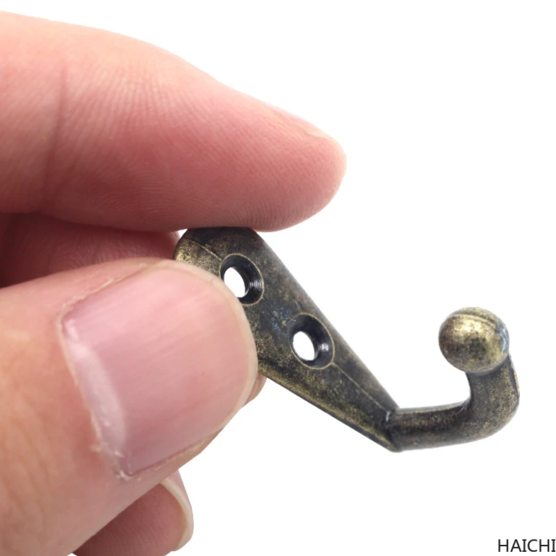 

10pcs/lot Retro Prong Hook Clothes Hanger Door Wall Hooks Key Coat Bag Hat Hanging Hangers Kitchen Bathroom Organizer Holder