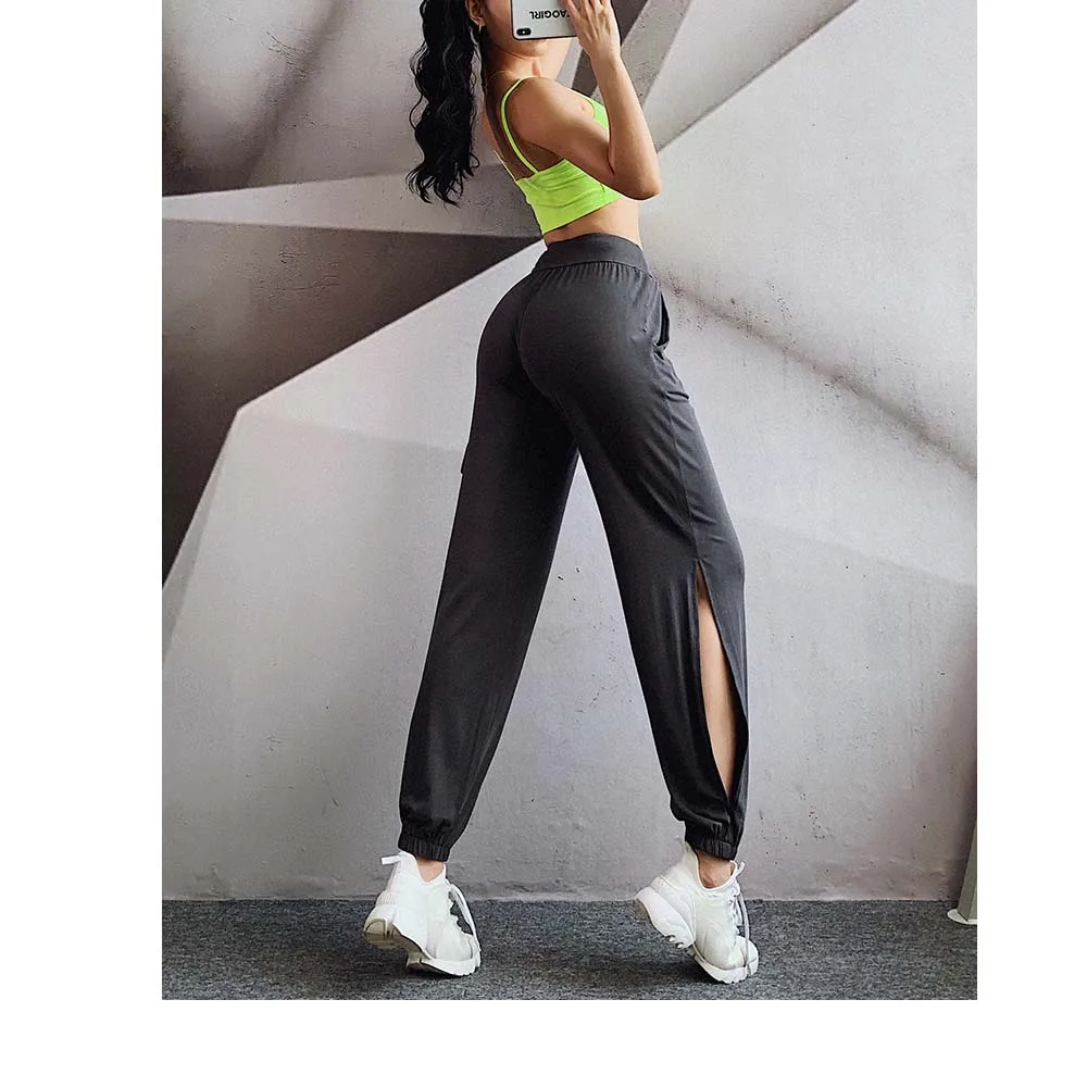 Мягкие Модальные Спортивные штаны с высокой талией спортивные женские леггинсы