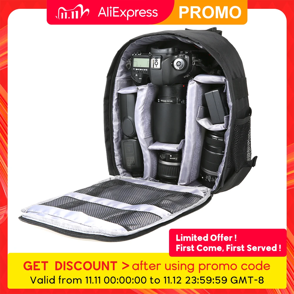 

Multi-functional Camera Backpack Video Digital DSLR Bag Waterproof Outdoor Camera Photo Bag Case for Nikon Canon Sony Photo Bag