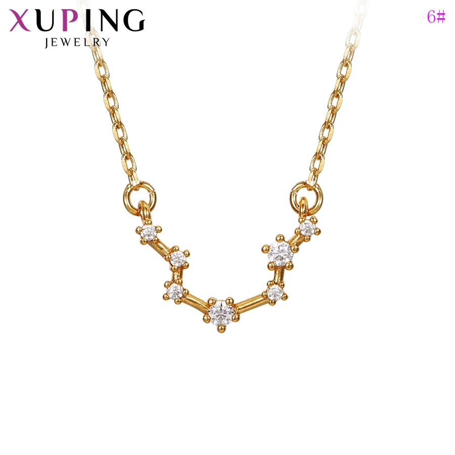 Xuping, Новое поступление, ожерелье, 12 созвездий, ожерелье для женщин, девушек, элегантная цепочка, ювелирные изделия, рождественские подарки, S215.2-46346