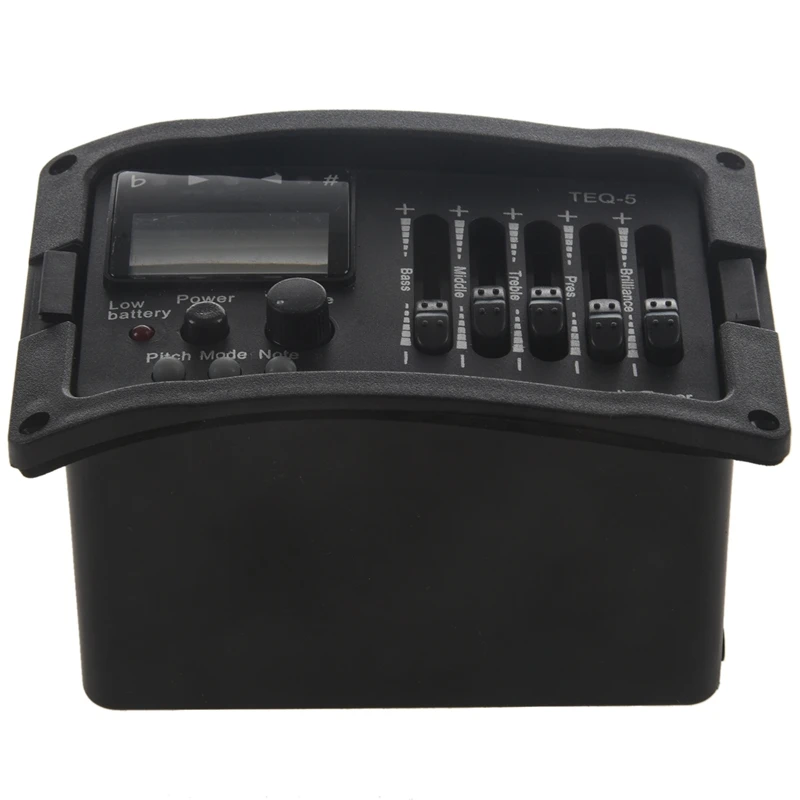 

5 Band Acoustic Guitar Preamp EQ Equalizer Classical Acoustic Guitar Amplifier Digital Blend Tuner Piezo Pickup