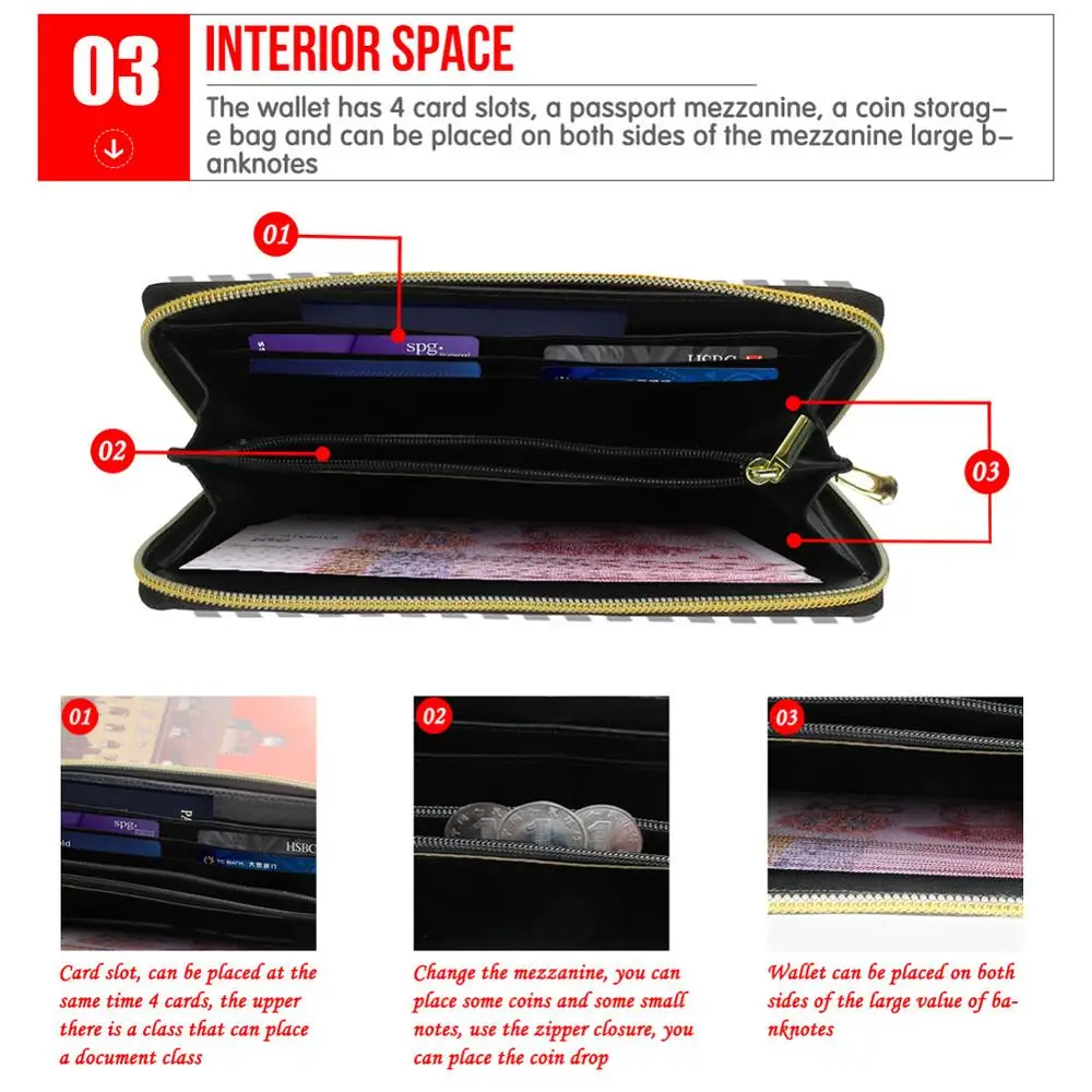 Модные кошельки из искусственной кожи Женский кошелек с 3D рисунком кота Дамский