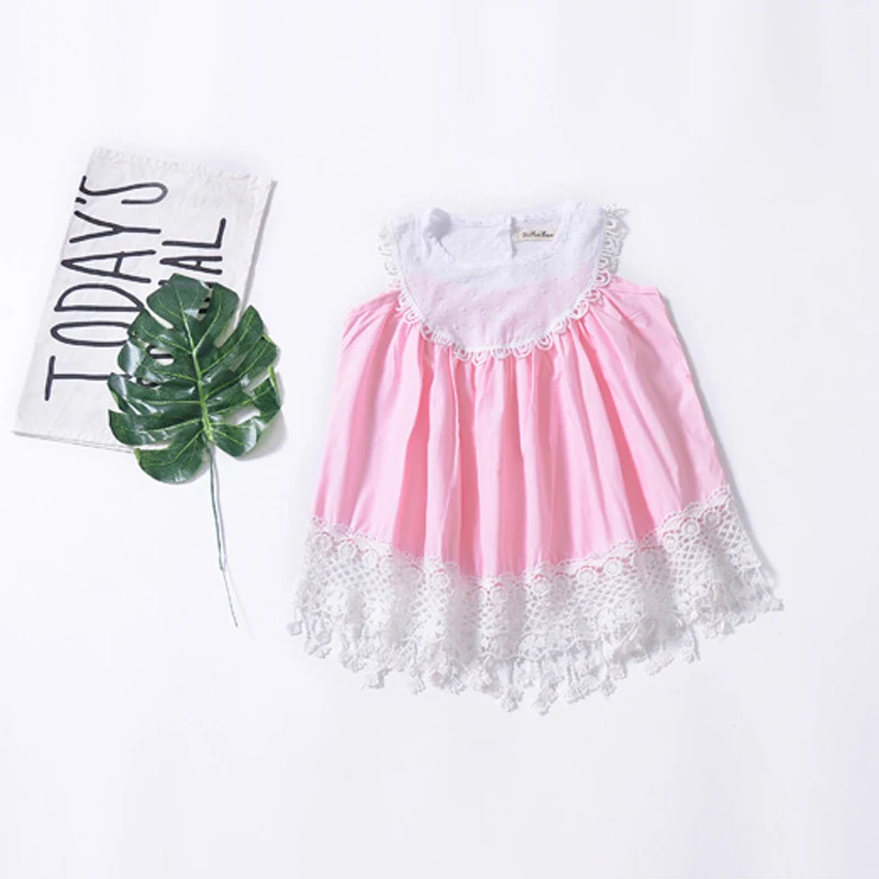 

EACHIN Girls Dresses Baby Kids Girls Tassel Patchwork Fashion A-line Dress Princess Dresses Summer Children Sleeveless Sundress
