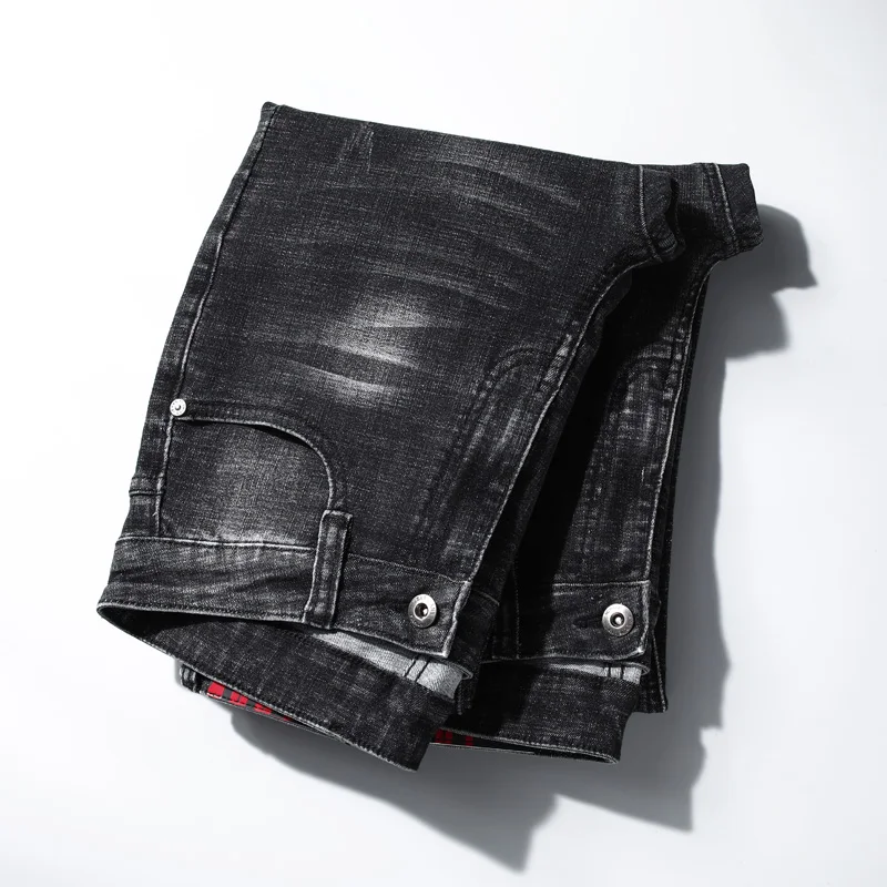 

2020 Autumn New Fashion Men Jeans Black Straight Casual Hight Jeans for Men