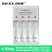 voxlink battery charger four slot multi smart fast chargers aaaaa ni mh ni cd with led indicator for remote control power bank