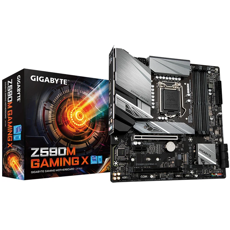 

GIGABYTE Z590M GAMING X (rev. 1.0) Motherboard with Direct 12+1 Phases Digital VRM Supports 11th and 10th Gen Intel Core CPU