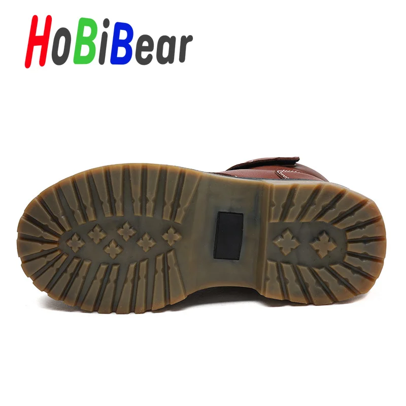 Популярные детские ботинки Осенне-зимние для мальчиков и девочек Цвет черный