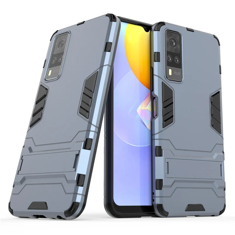 Phone Case For Vivo Y31 Case Shockproof Hard Armor Phone Holder Bumper Stand Cover For Vivo Y31 Cover For Vivo Y31 Fundas 6.58