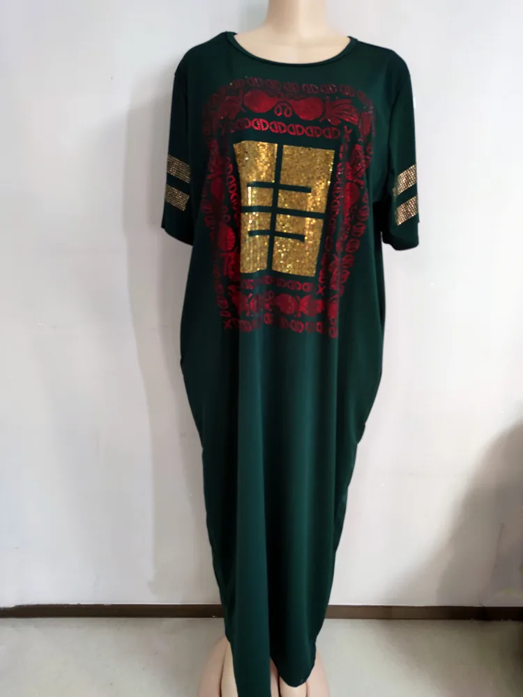 Платья для ужинов МД для женщин 2021 Новая африканская весна-лето Элегантное платье с принтом цветов Дашики Длинное платье Одежда для дам 229# on.