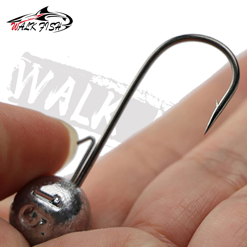WALK FISH крючок для джиггинга с неодимой головкой 5 шт./лот 2 г-20 г все размеры Круглый
