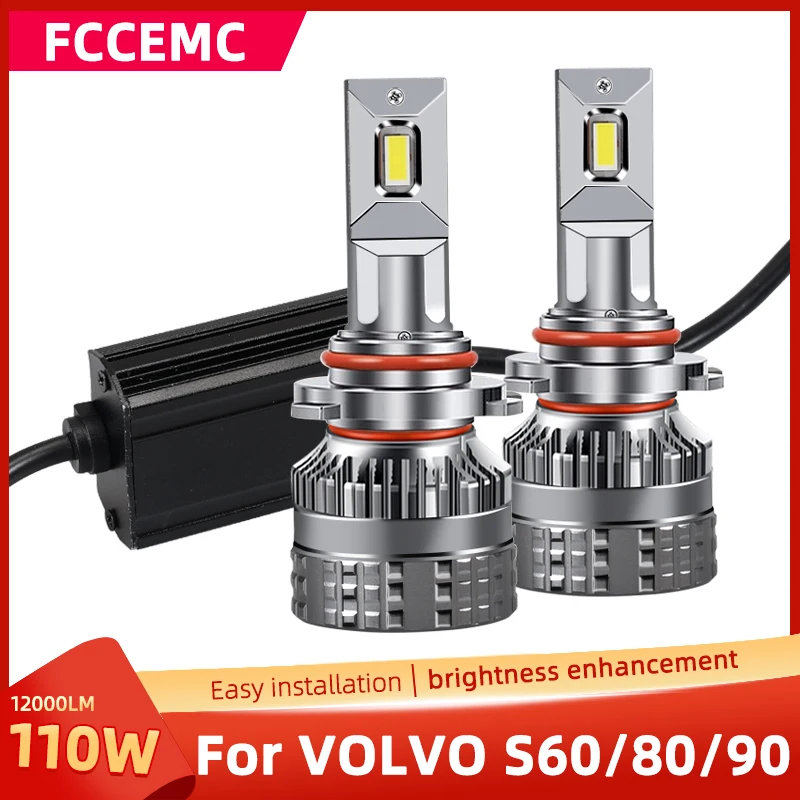 

2PCS LED Auto Headli ght CANBUS H7 H9 H11 For VOLVO S60L Bulb CPS Car Running Lights Accessories 12000LM 110W 6000K White Lamp