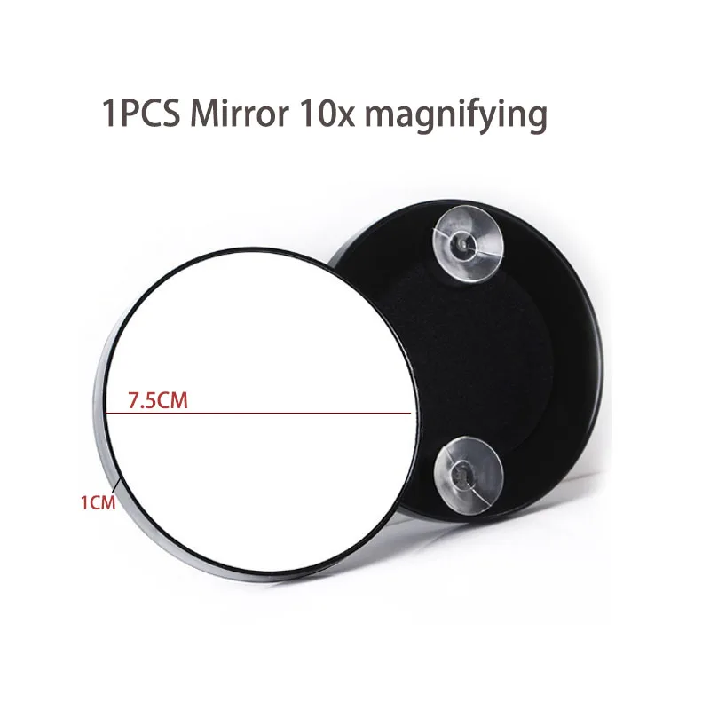 1PCS Mirror 10X Свет полосы с обеих сторон 22 светодиодный свет Сенсорный экран зеркало для макияжа 1X 10X яркий 180 градусов Регулируемый USB или батареи Применение - Испускаемый цвет: 1PCS Mirror 10X