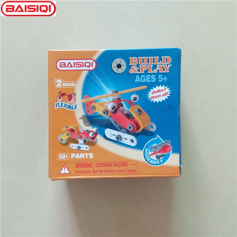 BAISIQI новый бренд Build & Play завинчивания игрушечных конструкторов для 5 6 7 8 9 лет