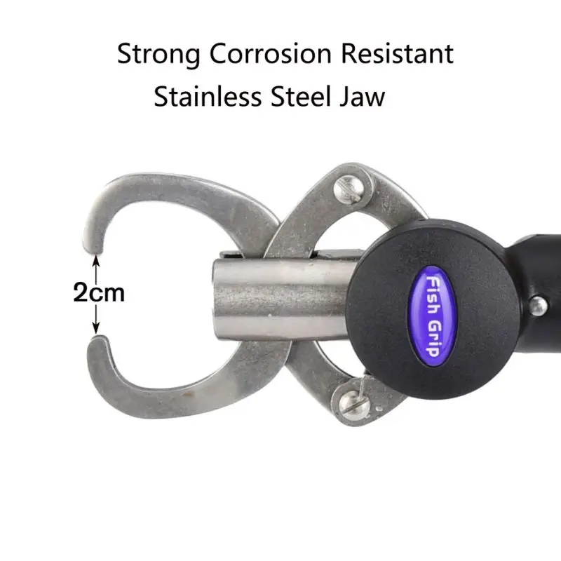 

New Fish Lip Grip Grabber Weigh Stainless Steel Portable Fishing Tool with Weight Scale & Ruler Fishing Gripper