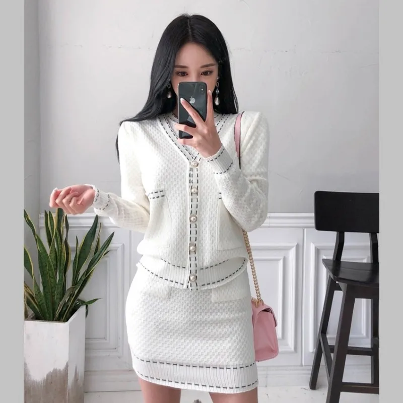 2019 осень-зима однотонный кардиган с длинными рукавами и v-образным вырезом свитер