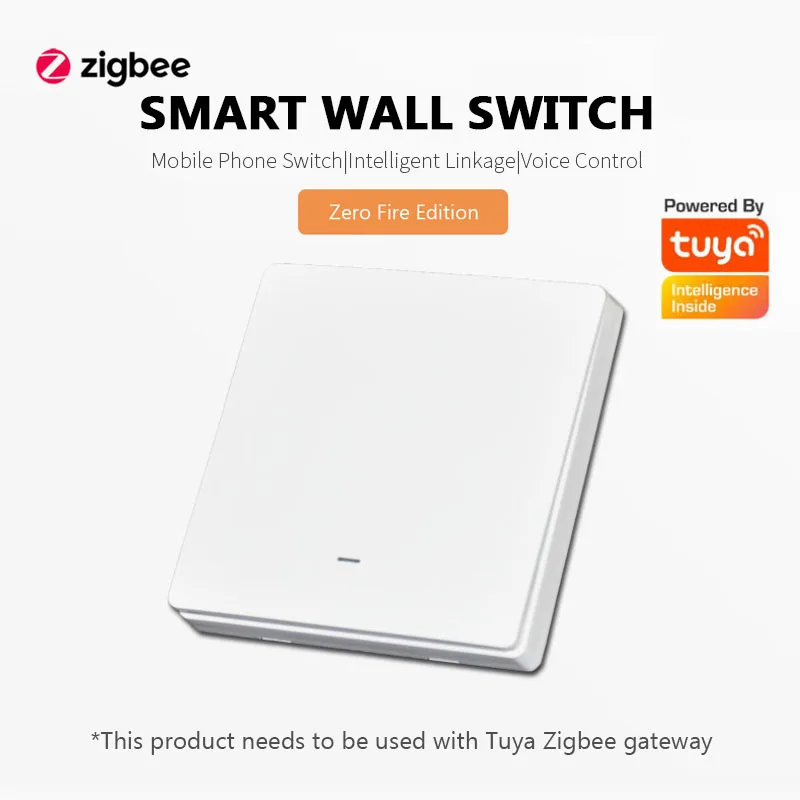

Tuya SmartLife Zigbee Curtain Switch EU Button Switches,100-240V,Timing,Voice Control Work With Alexa Google Home Via Zigbee Hub