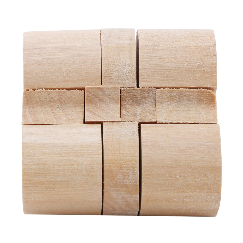 Деревянные пазлы для тренировки мозга игрушки взрослых и детей с замком|Пазлы| |