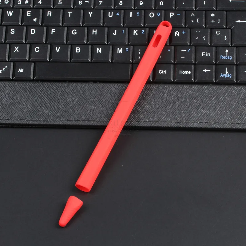 Новинка для Apple Pencil 2 Чехол Мягкая силиконовая ручка-стилус для планшета держатель для iPad Pencil 2-го поколения крышка Насадка На глушитель сумка сумки - Цвета: Red