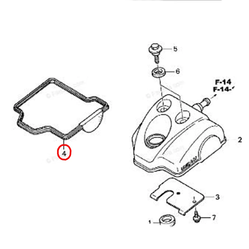 

Motorcycle Engine Cylinder head cover gasket For Honda CRF250R 2004-2009 CRF250X 2004-2009 CRF250X 12-13 CRF250X 15-17