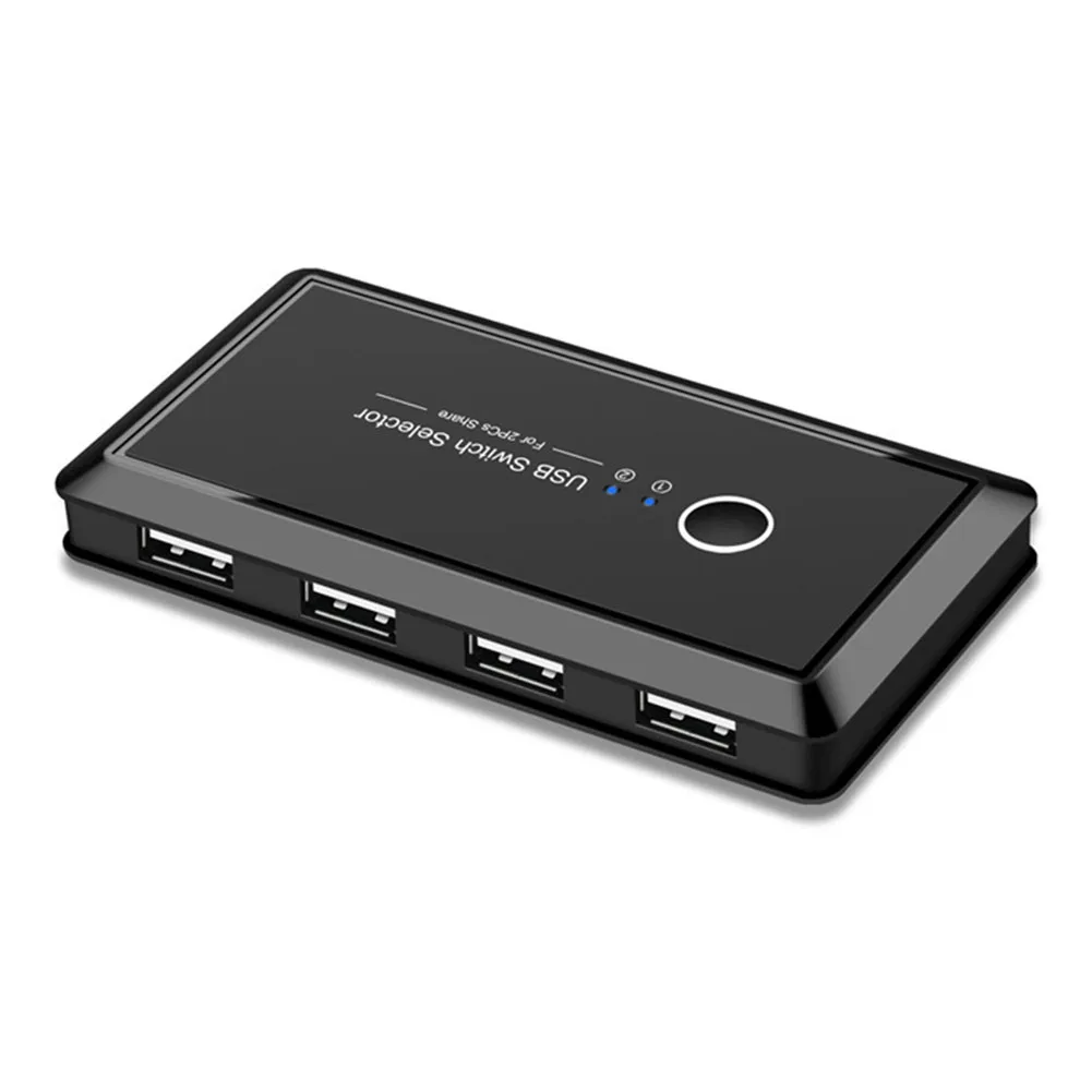 

2 в 4 выхода USB 2,0 переключатель для обмена периферийными устройствами 2 шт. для обмена данными 4 USB-устройства переключатель KVM VGA переключател...