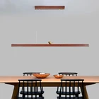 Скандинавский деревянный подвесной светильник s светодиодная кухонная лампа для стола, гостиной, комнатное освещение, светильник для декора, потолочный светильник для столовой, подвесной светильник