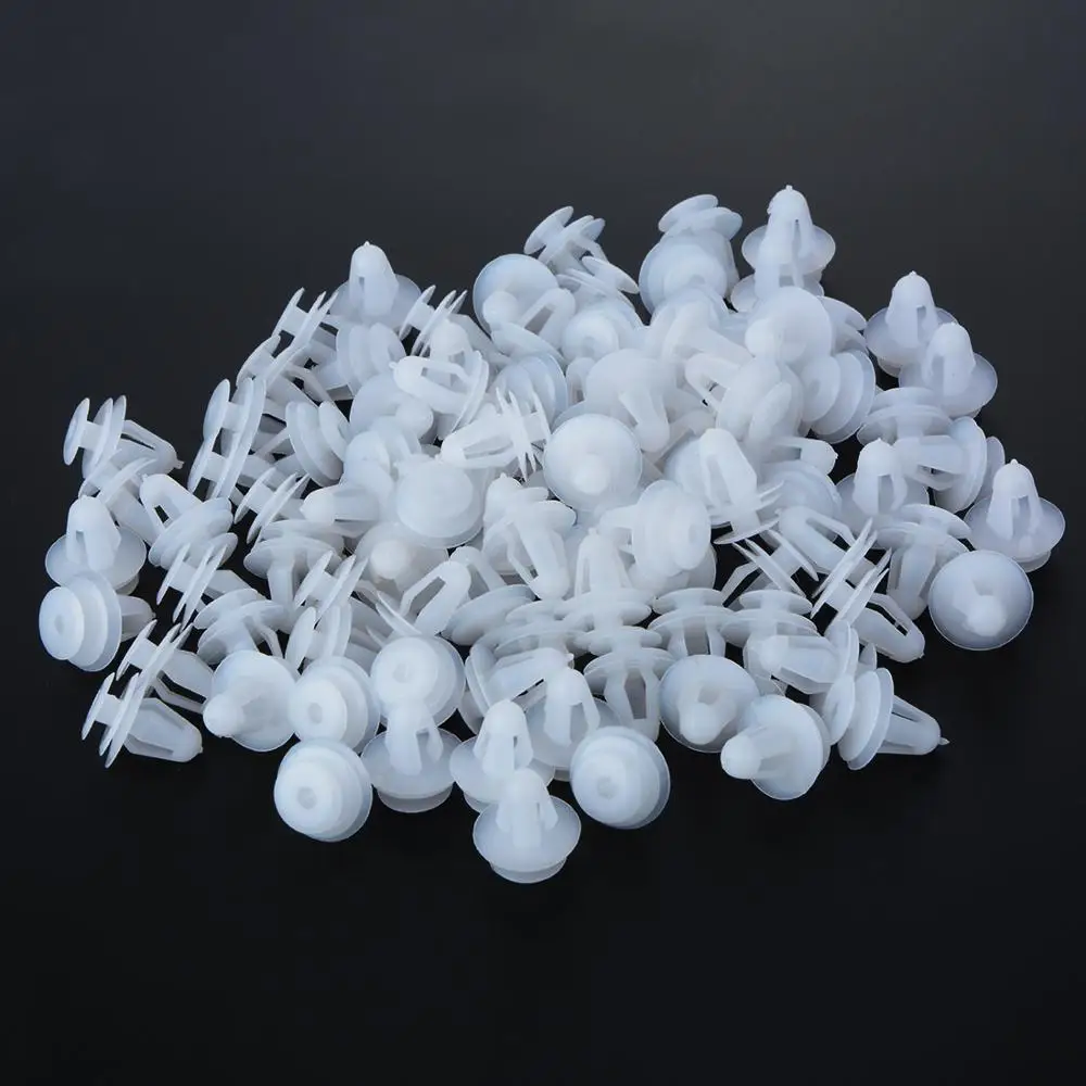 100Pcs 9mm Hole Car Door Bumper Cover Automotive Screw Fastener Plastic Auto Clips Rivet Fasteners For Cars | Автомобили и