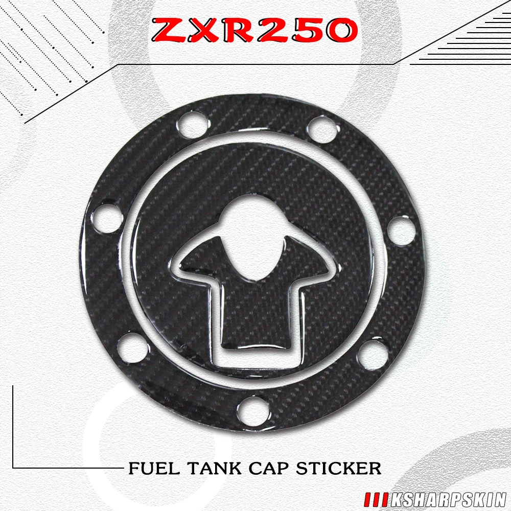 

Защитная накладка на крышку топливного бака мотоцикла, водонепроницаемая наклейка из углеродного волокна для Kawasaki ZXR250 400 ZRX400 ZZR400 600