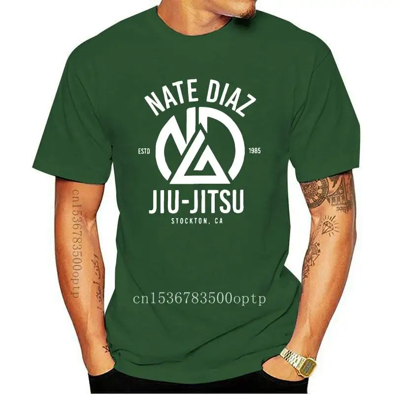 

New Men T-Shirt Nate Diaz Crazy Tees Short Sleeve MMA Nate Sport Stockton Brothers Fighter Boxing T Shirt Clothes Gift Idea-551