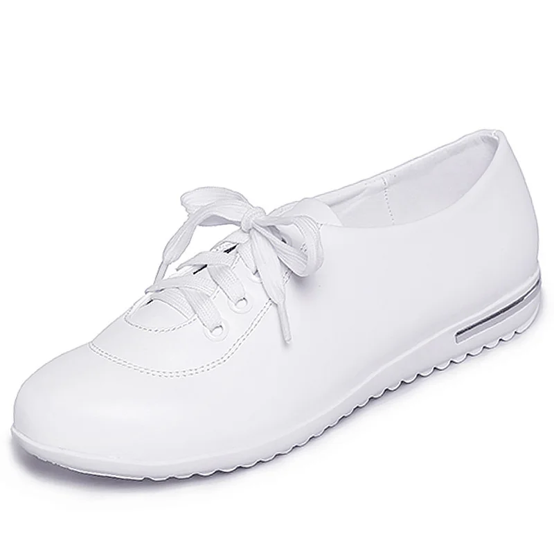 

Split leather sneakers ladies casual walking spring shoes women plus size 34-43 high quality classic white sneakers female shoes