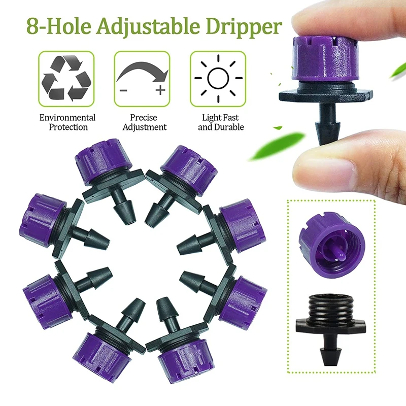 200 шт. регулируемая система капельного орошения Micro-Type разбрызгиватели для полива