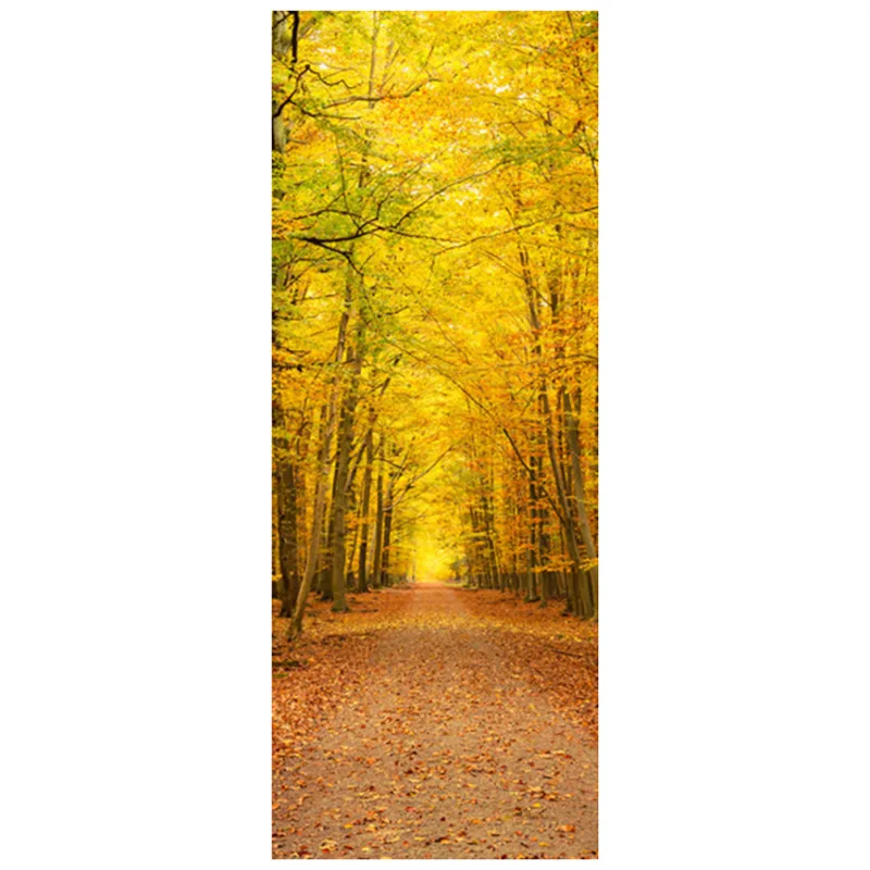 77*200 см виниловая настенная роспись с дверью природный пейзаж солнечная тропа на