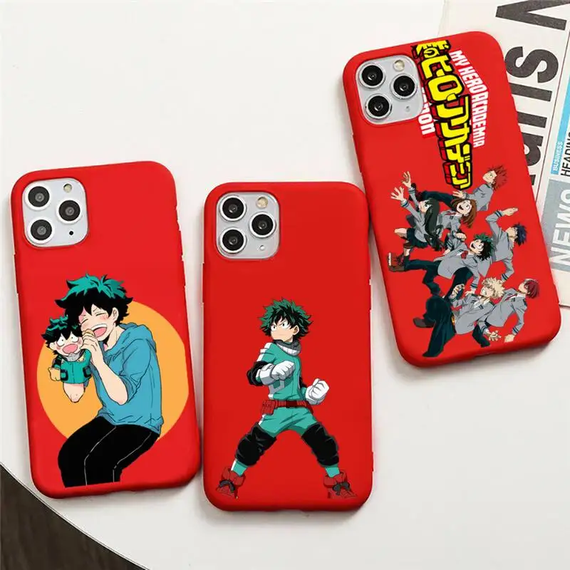 

My Hero Academy Todorok Phone Case For IPhone 12 Pro Max 6 6s 7 8 Plus XS XR 12mini Se 22 Iphone 11 Pro Max Candy Case