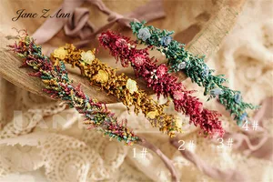 Сказочный головной убор Jane Z Ann, настоящая серия цветов, украшение для волос, реквизит для фотосессии новорожденных