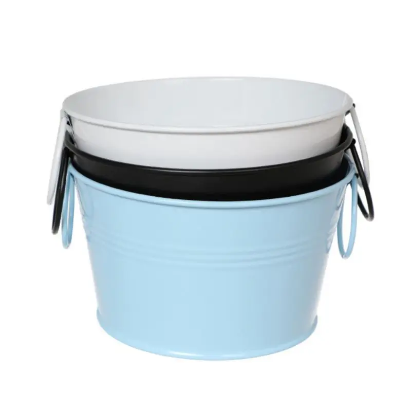 Tinplate Buckets Pails Candy Boxes Plant Flower Pots Wedding Supply Home Decoration Craft Desktop Storage Organizer | Дом и сад