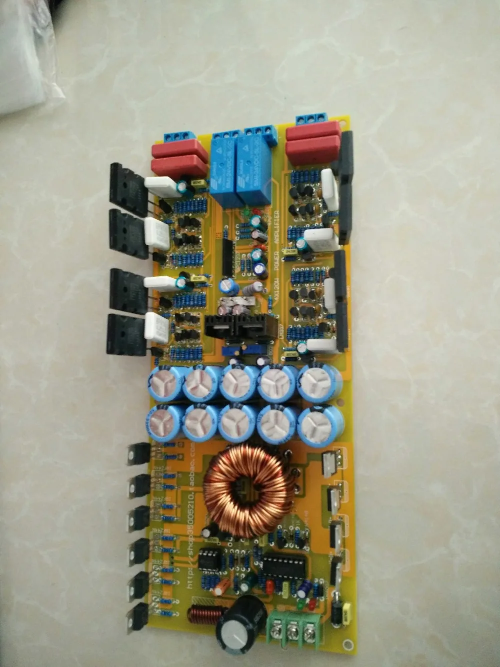 DC12 в высокая мощность 4*120 Вт 4 канала оригинал 5200 / 1943 TTC5200 TTA1943 класс AB чистый пост.