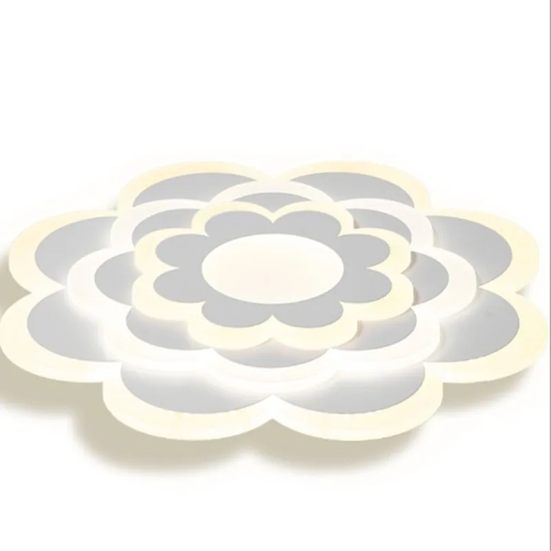 Ультра-тонкий светодиодный маленький потолочный светильник с цветами