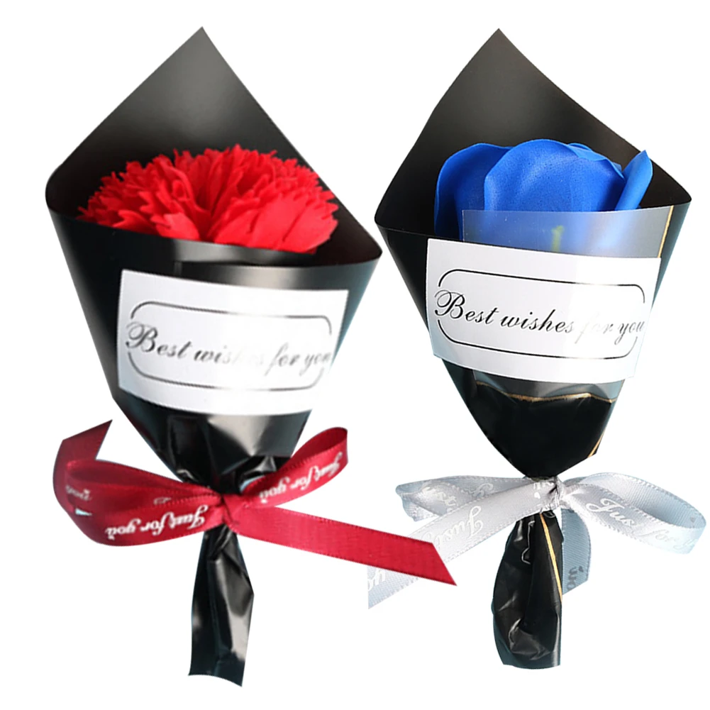 

Soap Flowers Bouquet Artificial Eternal Carnation Creative Scented For Birthday Christmas Wedding Valentines Day Gift Home Decor